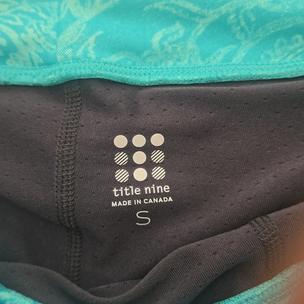 Title nine Turquoise Paisley Mini‎ Skirt S